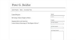 Desktop Screenshot of petergbeidler.com